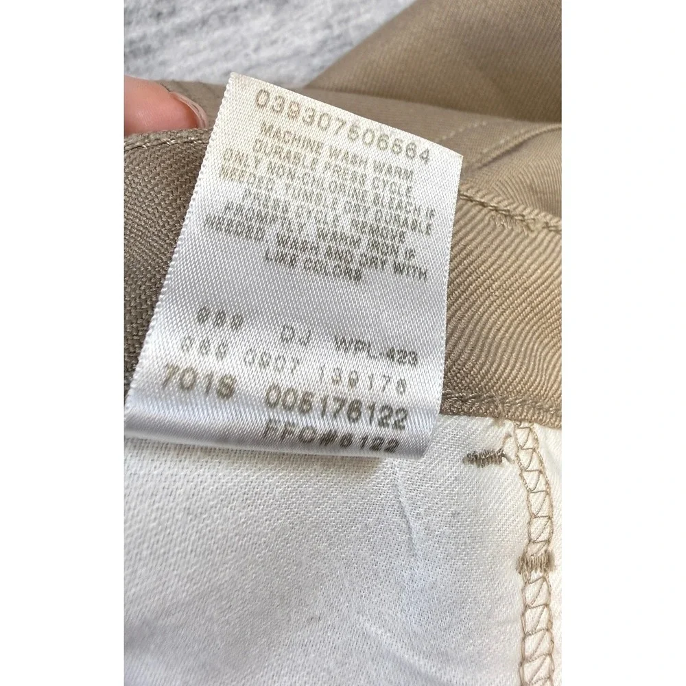 Levis 517 Bootcut Sta-Prest‎ Pants Mens 40x30 Tan Khaki Polyester Trousers